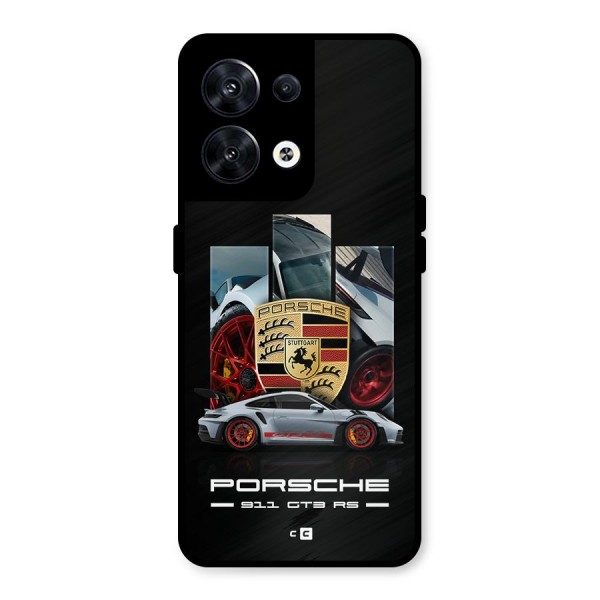 Magnificent Supercar Metal Back Case for Oppo Reno8 5G