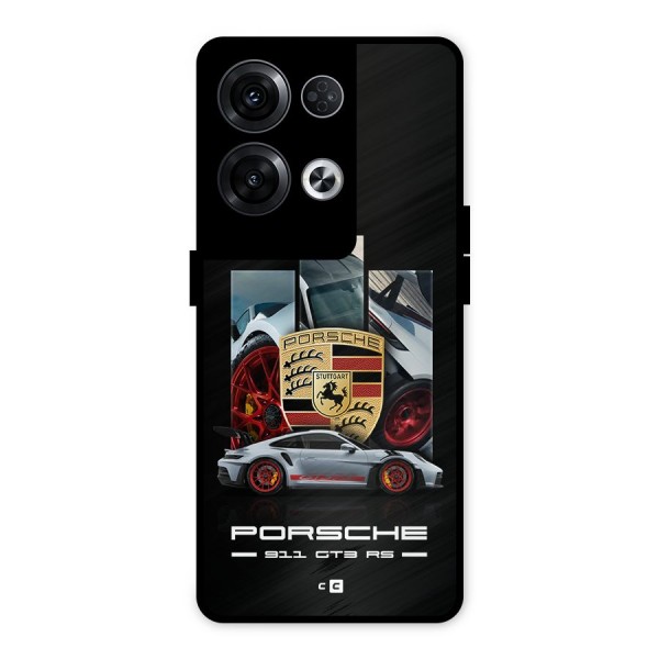 Magnificent Supercar Metal Back Case for Oppo Reno8 Pro 5G