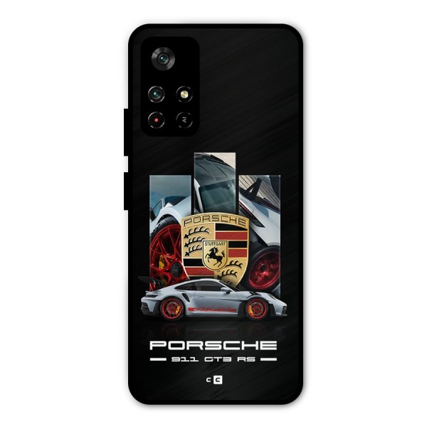 Magnificent Supercar Metal Back Case for Poco M4 Pro 5G