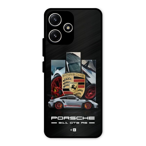 Magnificent Supercar Metal Back Case for Poco M6 Pro