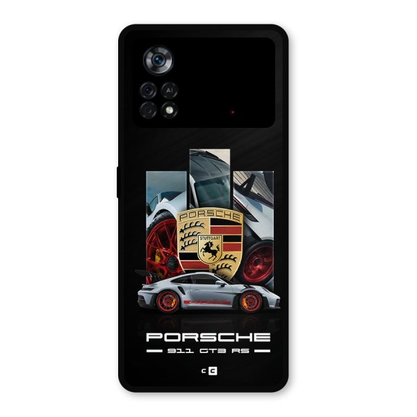 Magnificent Supercar Metal Back Case for Poco X4 Pro 5G