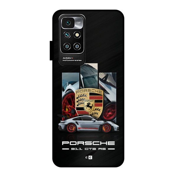 Magnificent Supercar Metal Back Case for Redmi 10 Prime