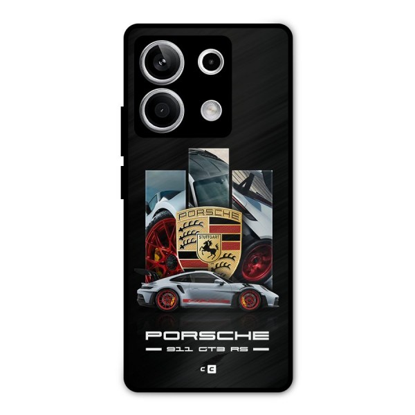 Magnificent Supercar Metal Back Case for Redmi Note 13 5G