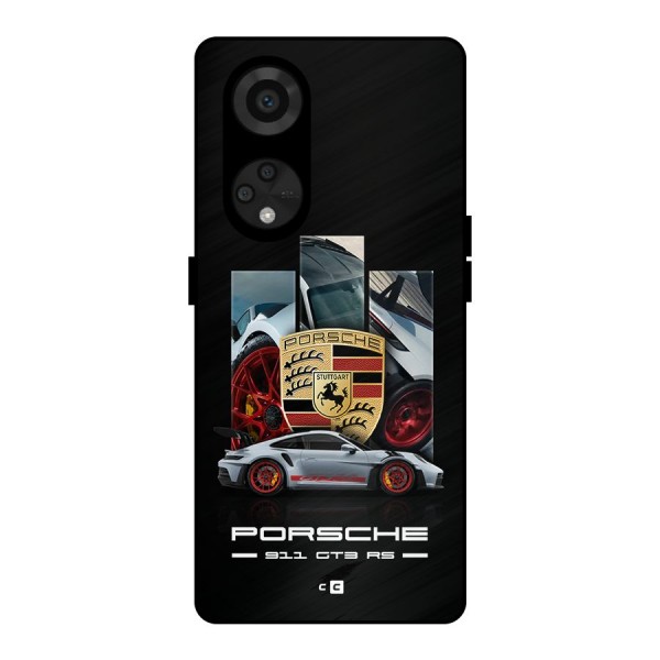 Magnificent Supercar Metal Back Case for Reno8 T 5G