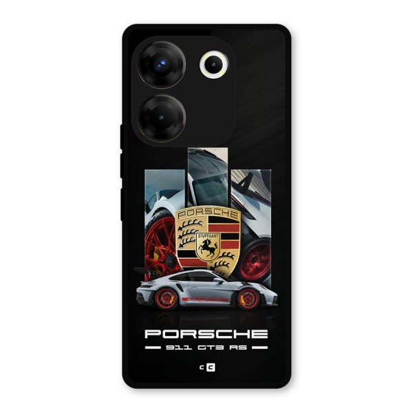 Magnificent Supercar Metal Back Case for Tecno Camon 20