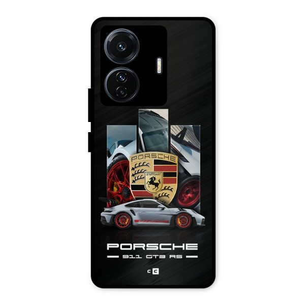 Magnificent Supercar Metal Back Case for Vivo T1 Pro