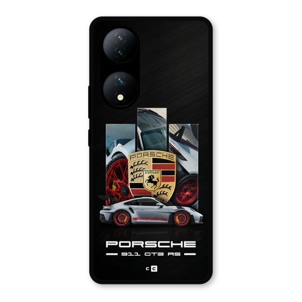 Magnificent Supercar Metal Back Case for Vivo T2