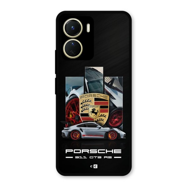 Magnificent Supercar Metal Back Case for Vivo T2x