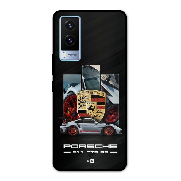 Magnificent Supercar Metal Back Case for Vivo V21e 5G