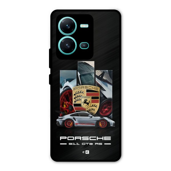 Magnificent Supercar Metal Back Case for Vivo V25