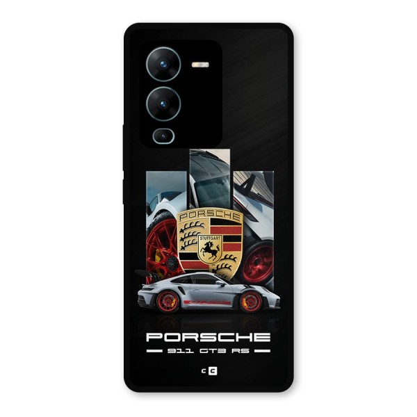 Magnificent Supercar Metal Back Case for Vivo V25 Pro