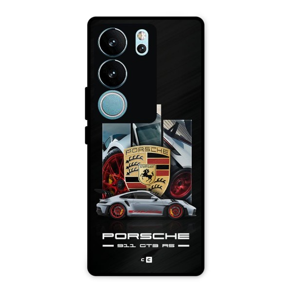 Magnificent Supercar Metal Back Case for Vivo V29 Pro