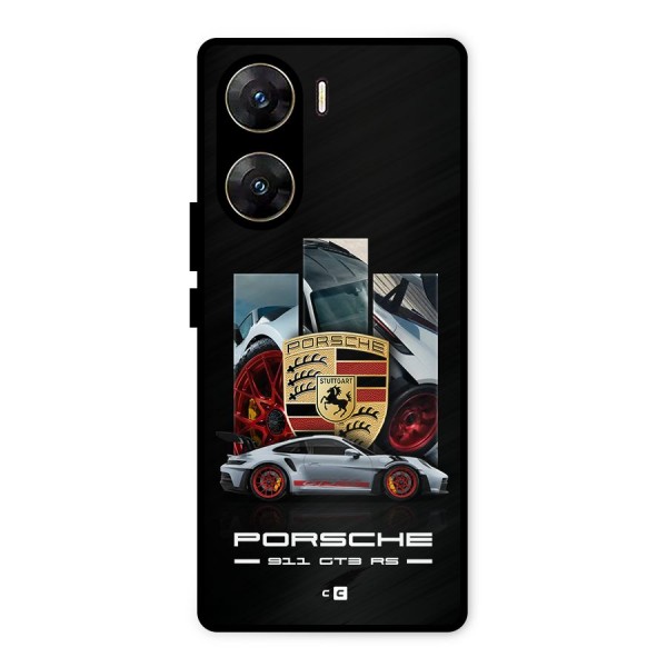 Magnificent Supercar Metal Back Case for Vivo V29e