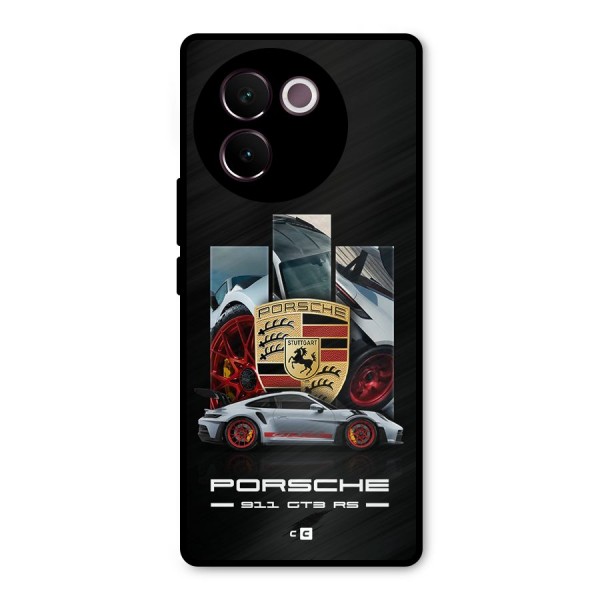 Magnificent Supercar Metal Back Case for Vivo V30e