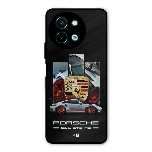 Magnificent Supercar Metal Back Case for Vivo Y58