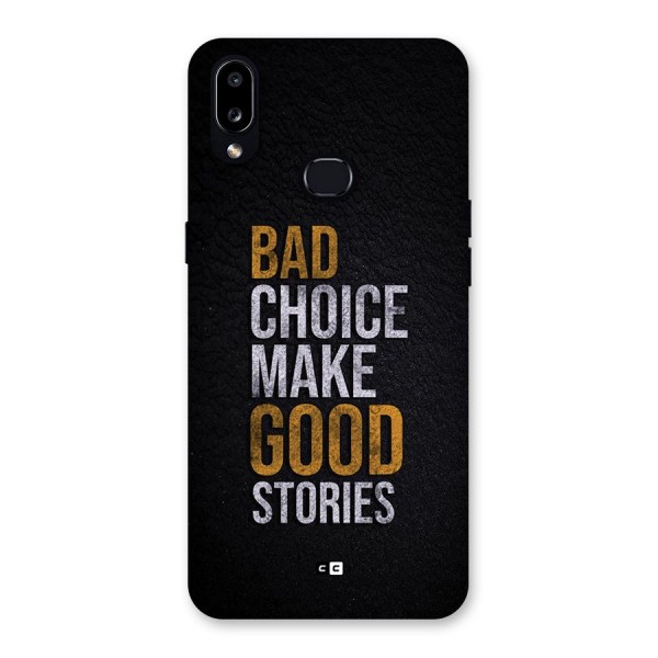 Make Good Stories Back Case for Galaxy A10s