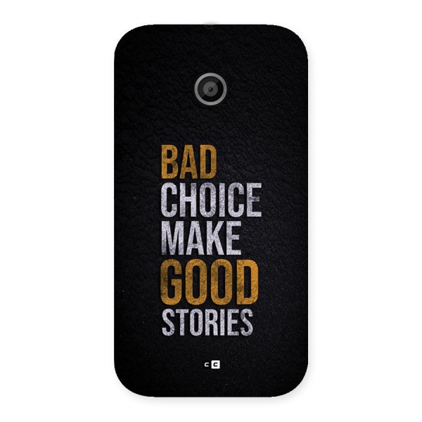 Make Good Stories Back Case for Moto E