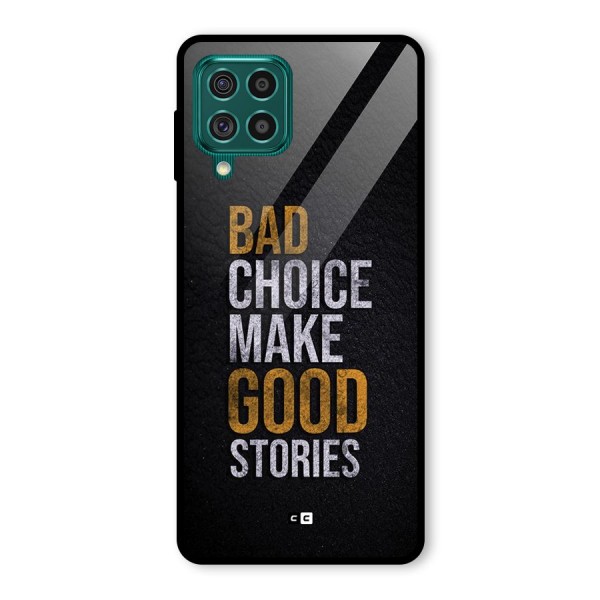 Make Good Stories Glass Back Case for Galaxy F62