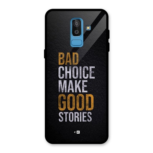 Make Good Stories Glass Back Case for Galaxy J8