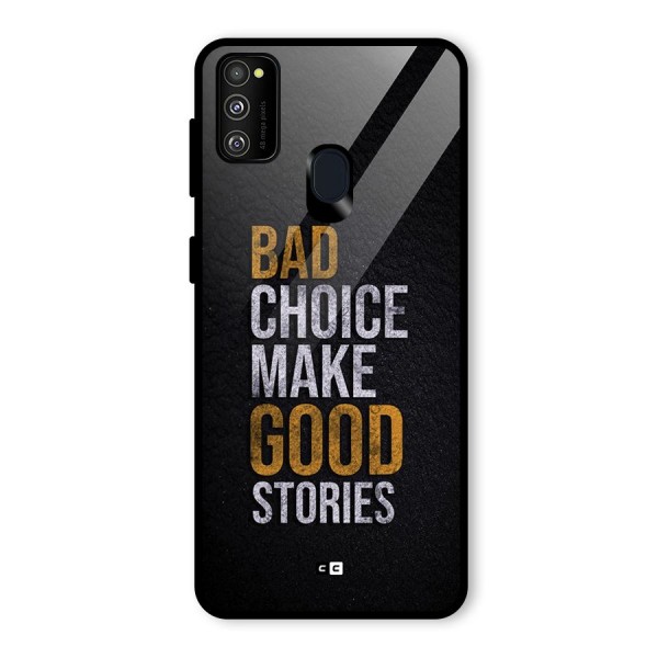 Make Good Stories Glass Back Case for Galaxy M21