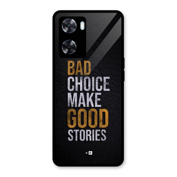 Make Good Stories Glass Back Case for Oppo A77