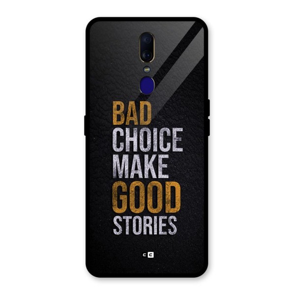 Make Good Stories Glass Back Case for Oppo F11