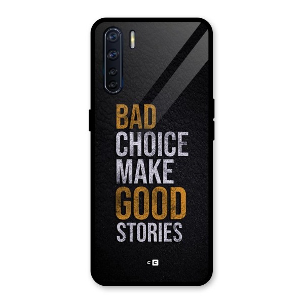 Make Good Stories Glass Back Case for Oppo F15