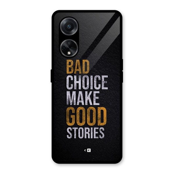 Make Good Stories Glass Back Case for Oppo F23