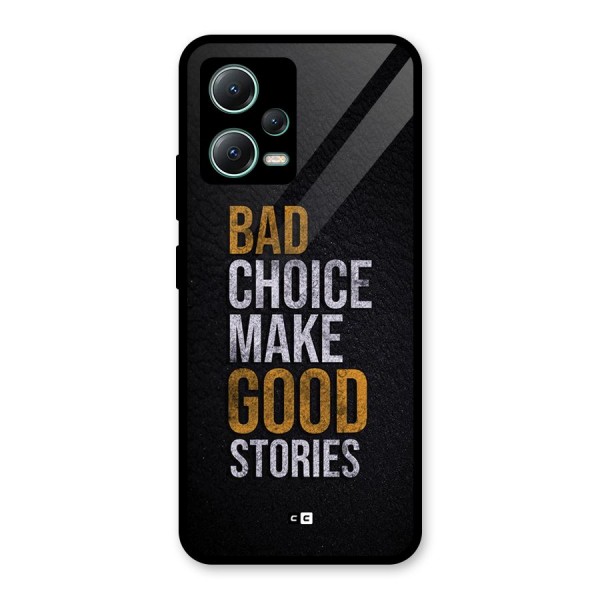 Make Good Stories Glass Back Case for Poco X5