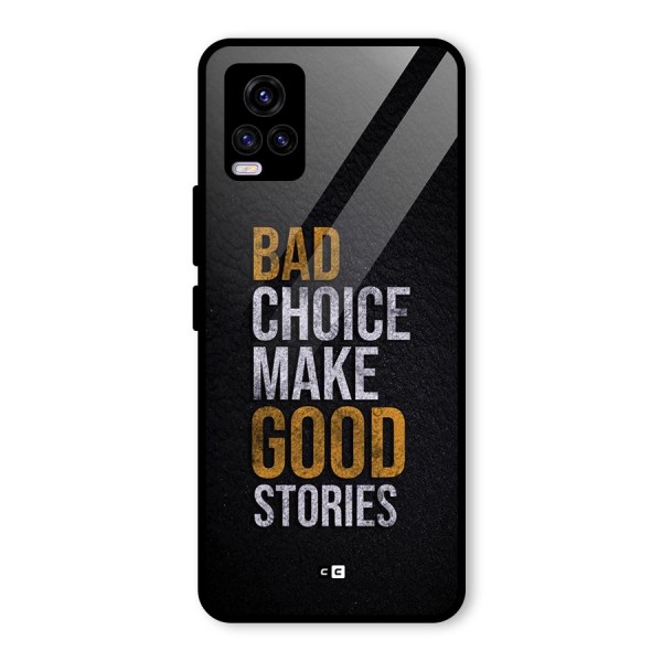 Make Good Stories Glass Back Case for Vivo V20