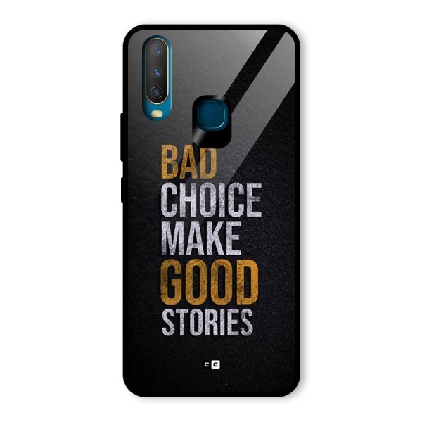 Make Good Stories Glass Back Case for Vivo Y12