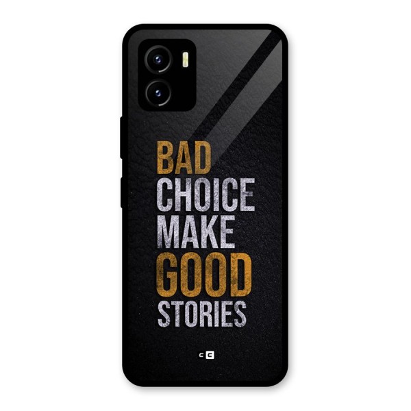 Make Good Stories Glass Back Case for Vivo Y15s