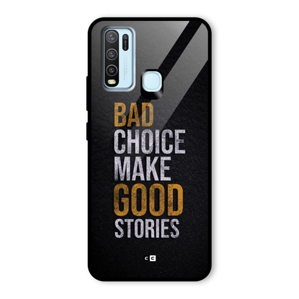 Make Good Stories Glass Back Case for Vivo Y50