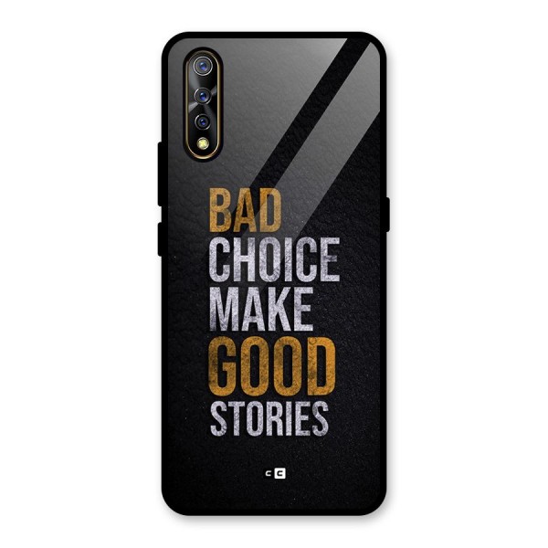 Make Good Stories Glass Back Case for Vivo Z1x