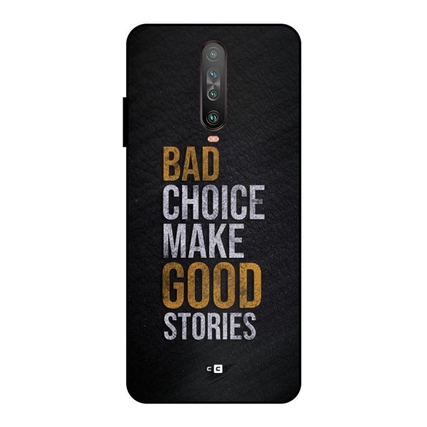 Make Good Stories Metal Back Case for Poco X2