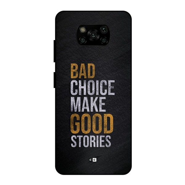 Make Good Stories Metal Back Case for Poco X3