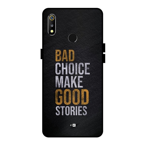 Make Good Stories Metal Back Case for Realme 3