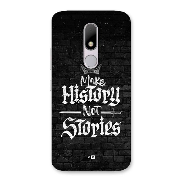 Make History Back Case for Moto M