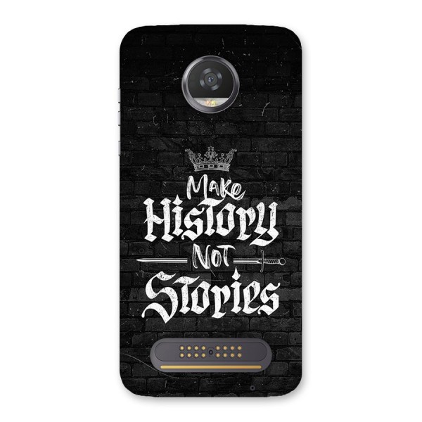 Make History Back Case for Moto Z2 Play