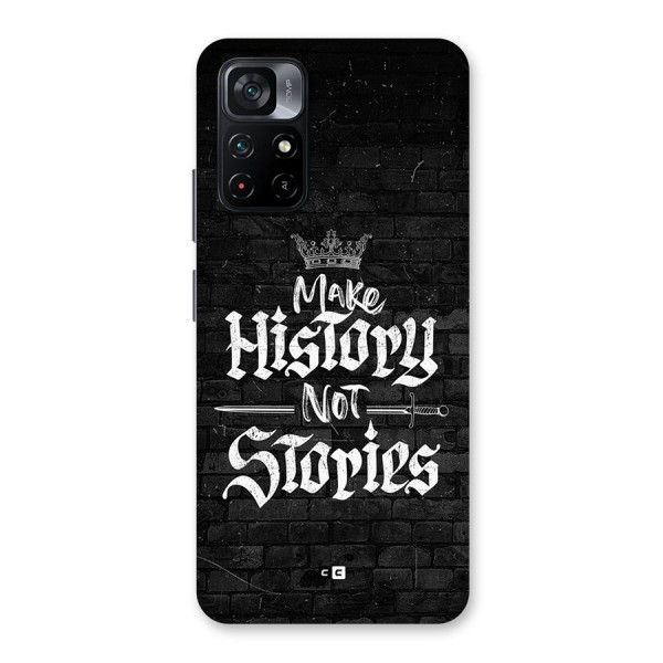 Make History Back Case for Poco M4 Pro 5G