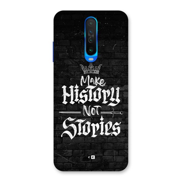 Make History Back Case for Poco X2