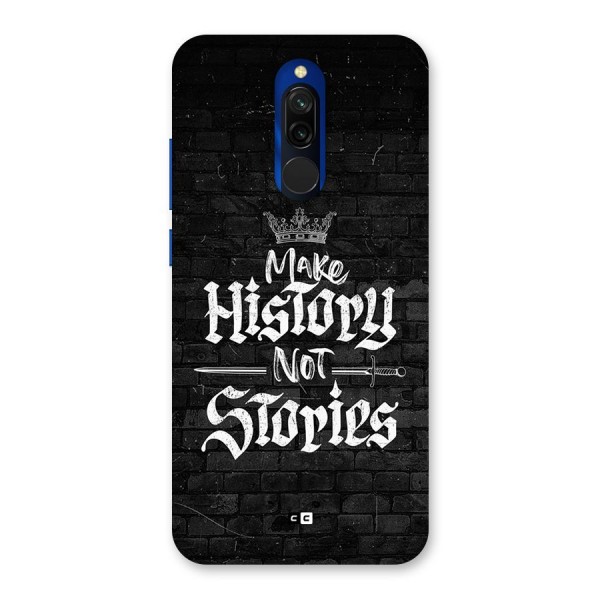 Make History Back Case for Redmi 8