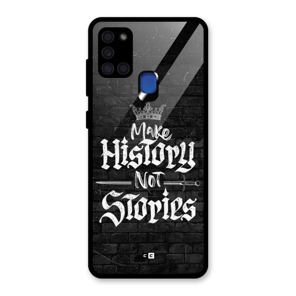 Make History Glass Back Case for Galaxy A21s