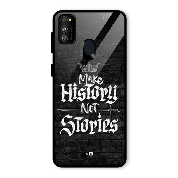 Make History Glass Back Case for Galaxy M21