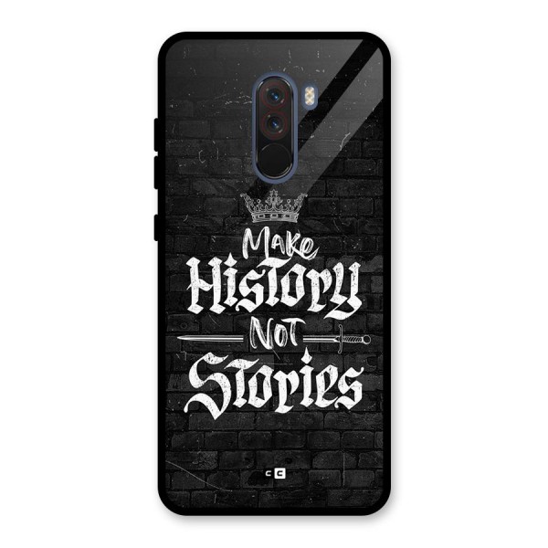 Make History Glass Back Case for Poco F1