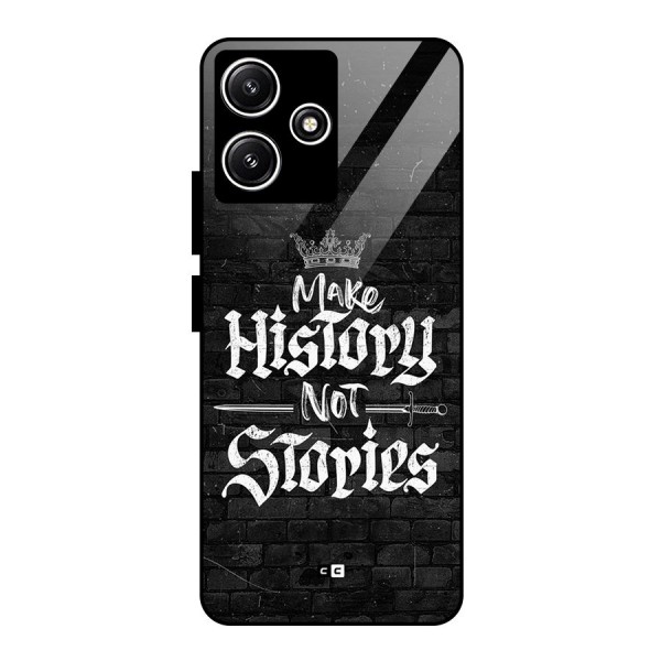 Make History Glass Back Case for Poco M6 Pro