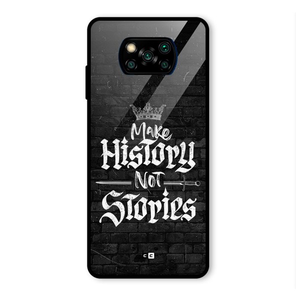 Make History Glass Back Case for Poco X3 Pro