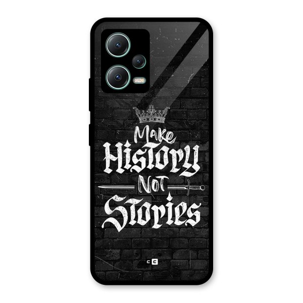 Make History Glass Back Case for Poco X5