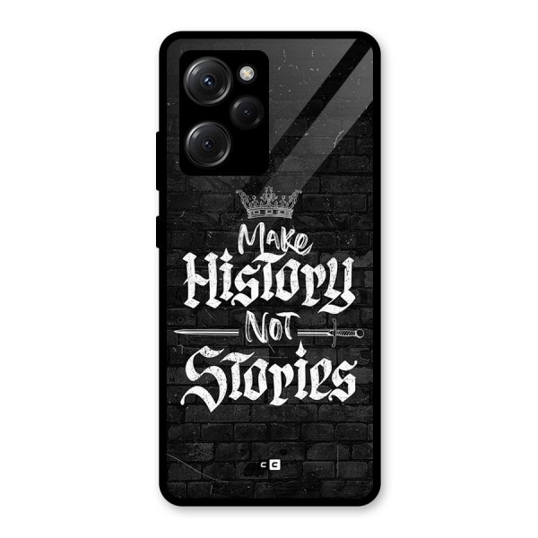 Make History Glass Back Case for Poco X5 Pro