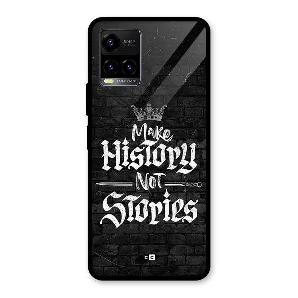 Make History Glass Back Case for Vivo Y21G